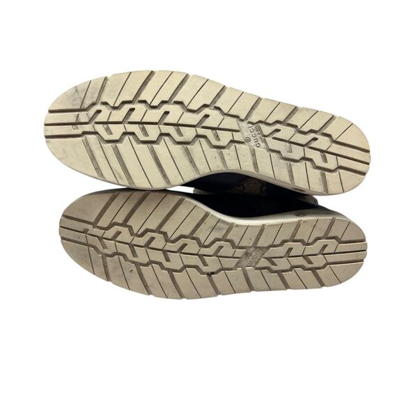 Gucci Brown Leather Signature GG Canvas Quercy Mid Calf Boots Size EUR 39.5 - Picture 9 of 14